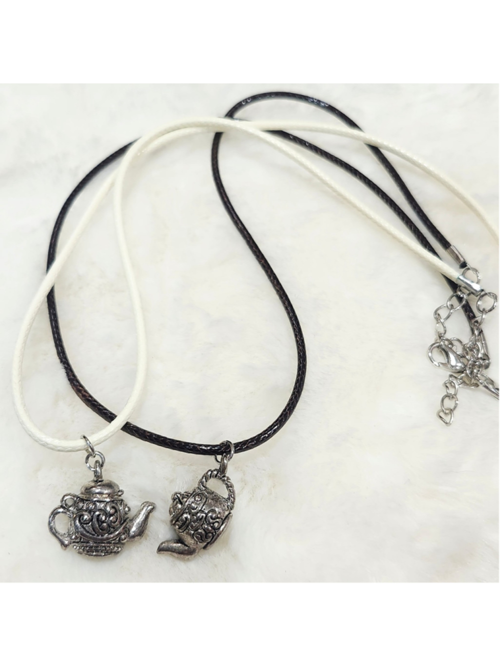Silver Toned Tea Pot Tea Time Necklaces